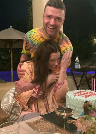 Jonathan Biel's daughter Jessica Biel with her husband, Justin Timberlake